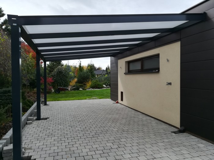 Parkovací stání antracit RAL 7016 600 x 350 cm provedení PROFI