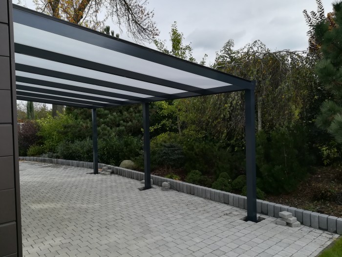 Parkovací stání antracit RAL 7016 600 x 400 cm provedení PROFI