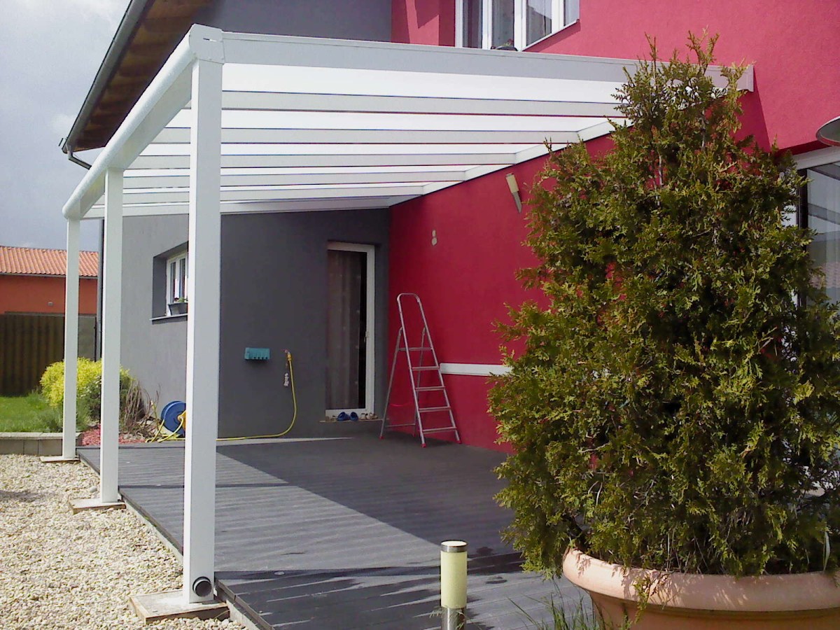 Pergola bílá RAL 9010 300 x 300 cm provedení PROFI.