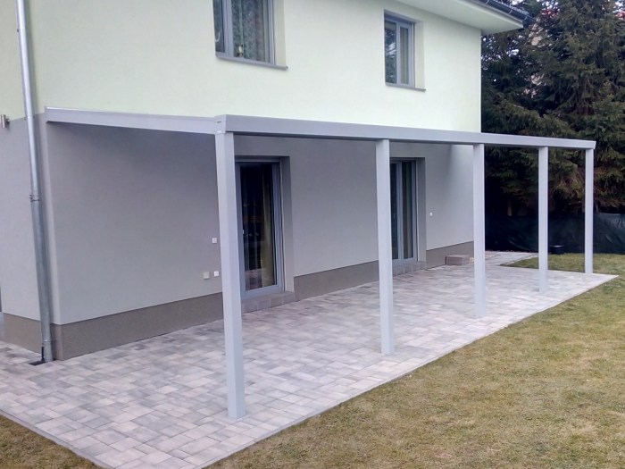 Pergola stříbrná RAL 9006 300 x 300 cm provedení PROFI